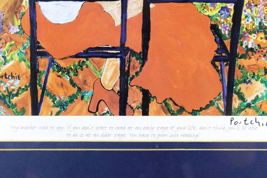 Porchie print - Lady in the garden
