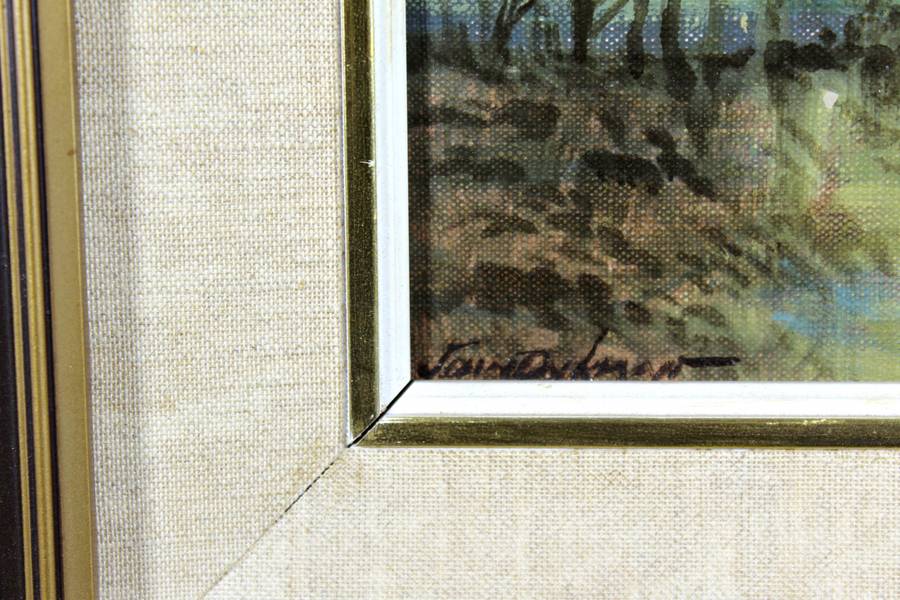 John Dykman - River and tall trees