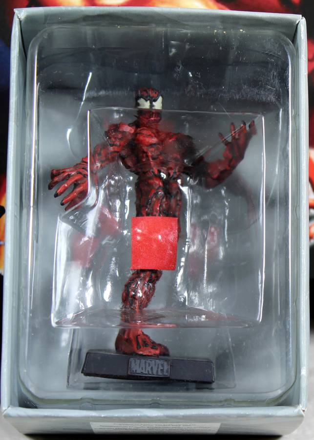 Marvel comics - lead, hand painted figurine with book - Carnage #70