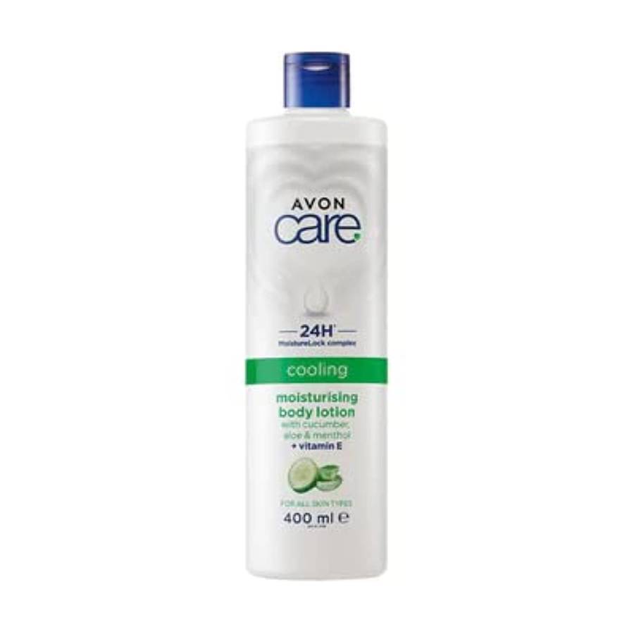 Avon Care Cooling 24 Hour Moisture Lock Complex Moisturizing Body Lotion with Cucumber, Aloe & Menth