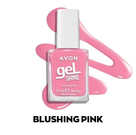 Avon Gel Shine Nail Enamel - 10ml - Blushing Pink NO BOX