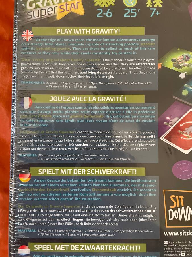 Gravity board games