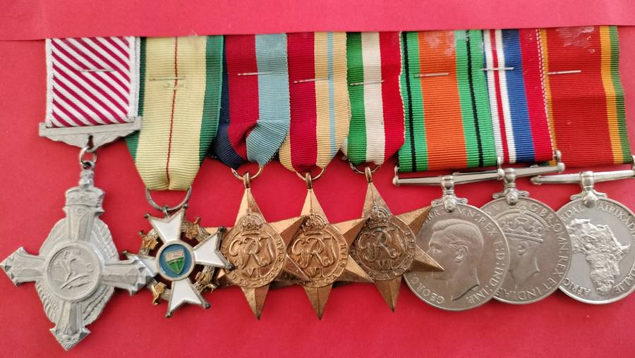 WW11 Air Force Cross . Medal Group .