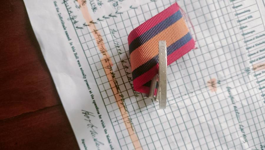 Boer War Medal - QSA to  P.E. Town Guard- H.Hayes