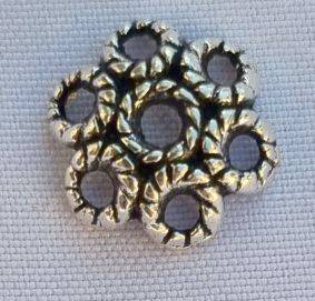 *Clearance Sale *10pc, 12mm  Tibetan Style Antique Silver Tone Bead Caps