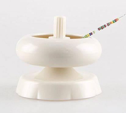 Plastic Manual Seed Bead Spinner  With +/- 8 000 pc / 10 Colors /  2mm Glass Seed Beads