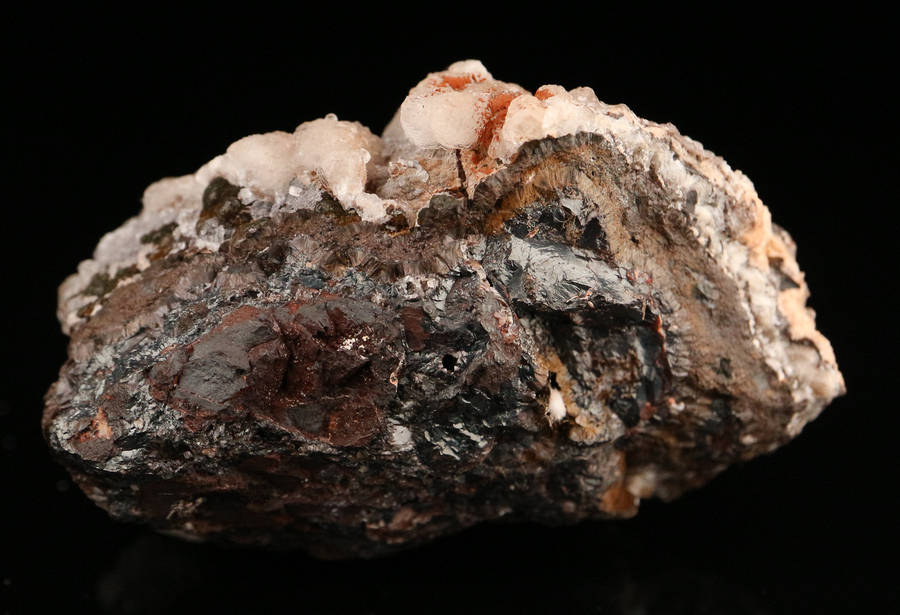 Calcite on Hematite, N'Chwaning II, Northern Cape, South Africa