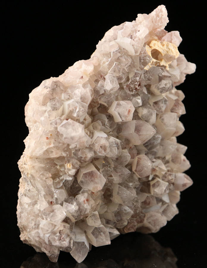 Red Hematite in Quartz Cluster, Orange River Area, Northern Cape, South Africa