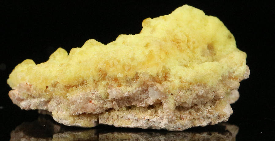 Ettringite on Matrix, "N'Chwaning II Mine, Kalahari Manganese Field, Northern Cape, South Africa "