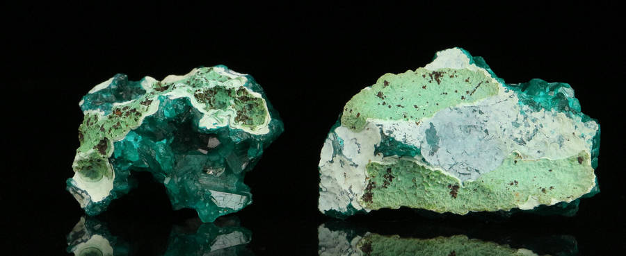 Dioptase Pair, Tantara Mine, DRC