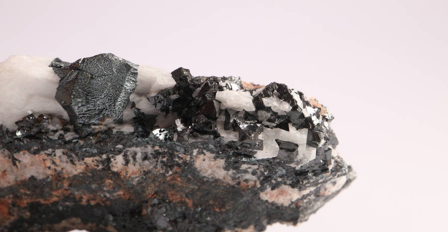 Hausmannite on Matrix, N'Chwaning II, Northern Cape, South Africa