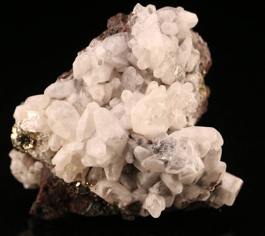 Calcite, Pyrite on Matrix, N'Chwaning II, Northern Cape, South Africa