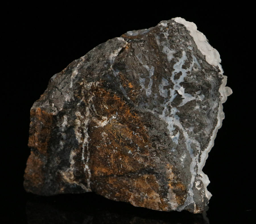 Chalcedony on Matrix, "N'Chwaning II Mine, Kalahari Manganese Field, Northern Cape, South Africa. "