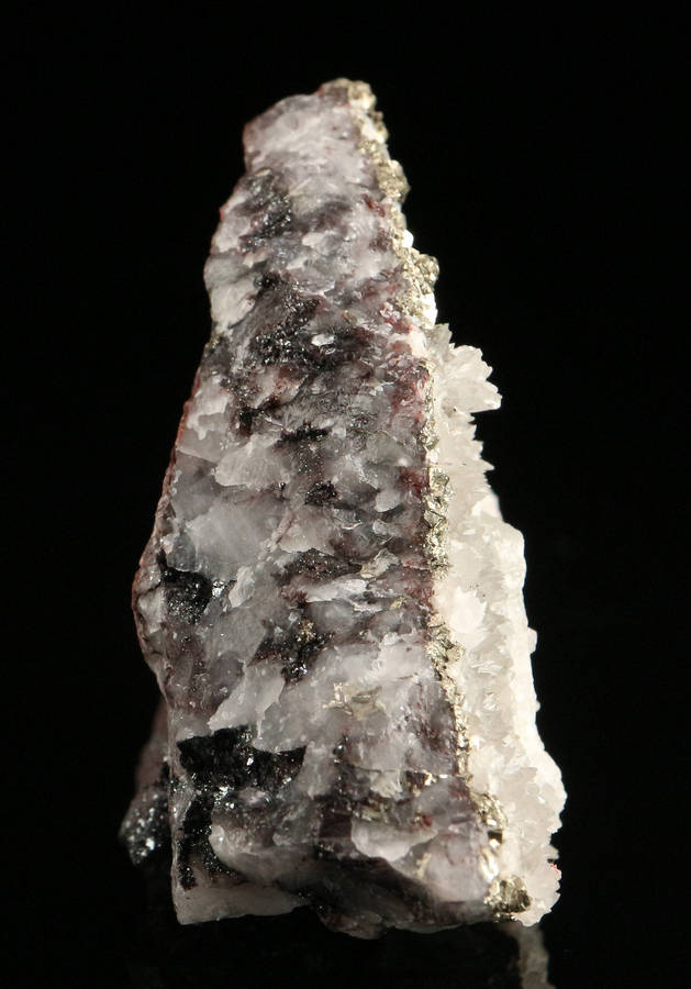 Calcite & Pyrite on Matrix,"N'Chwaning II Mine, Kalahari Manganese Field, Northern Cape, South Afric