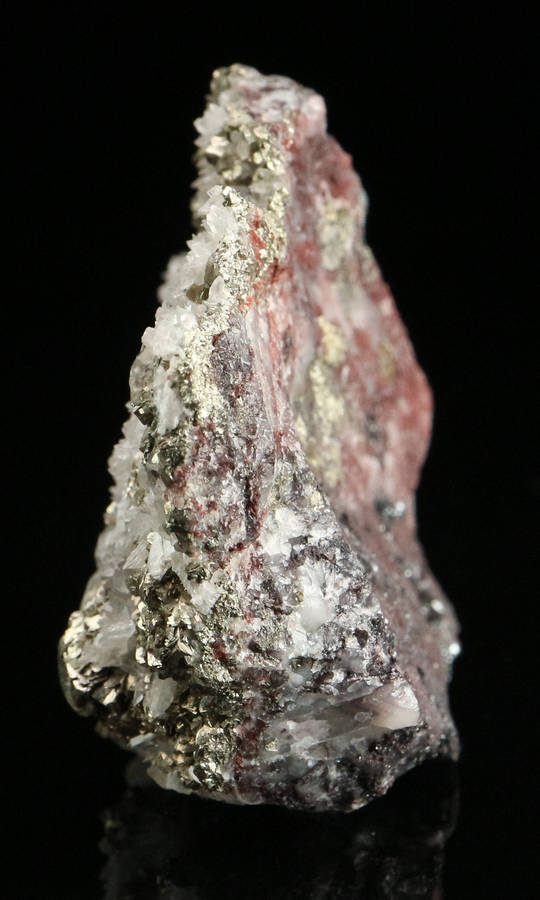 Calcite & Pyrite on Matrix,"N'Chwaning II Mine, Kalahari Manganese Field, Northern Cape, South Afric
