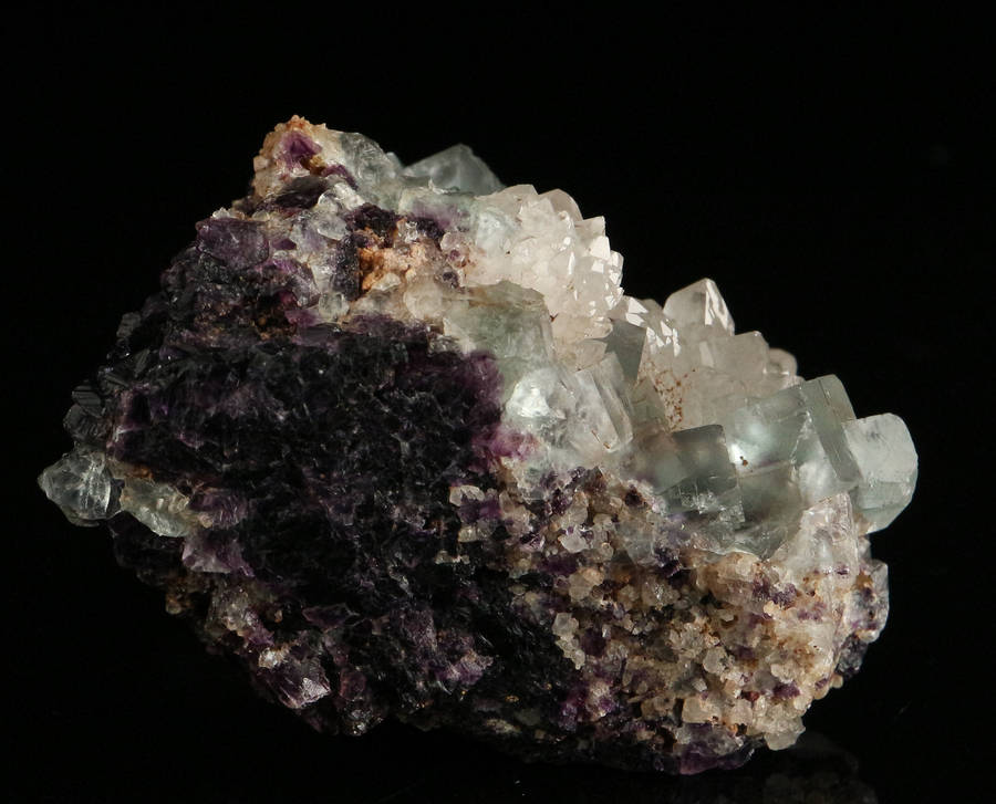 Quartz on Fluorite Cluster, Okoruso Mine, Namibia
