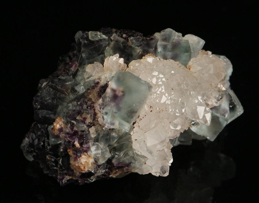 Quartz on Fluorite Cluster, Okoruso Mine, Namibia