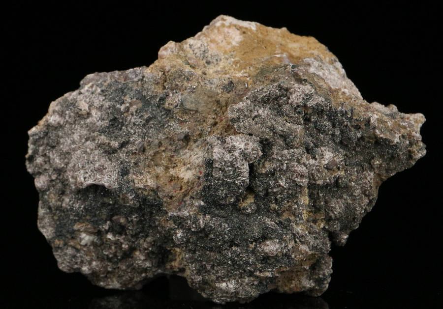 Gageite on Rhodochrosite,"N'Chwaning II Mine, Kalahari Manganese Field, Northern Cape, South Africa.
