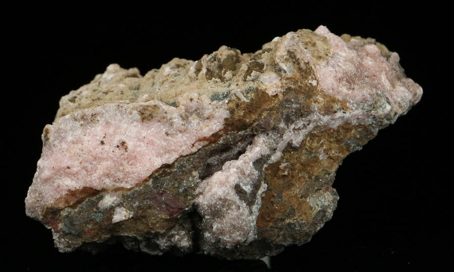 Gageite on Rhodochrosite,"N'Chwaning II Mine, Kalahari Manganese Field, Northern Cape, South Africa.