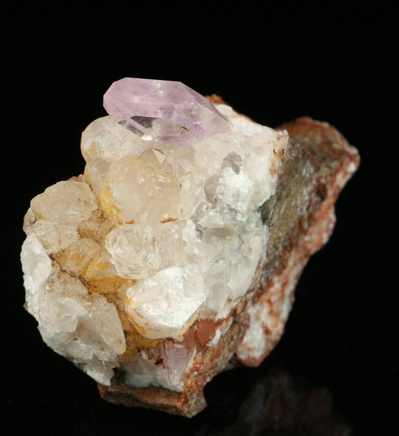 Calcite, Amethyst Quartz on Matrix, Gobobosebberge Mnt, Namibia