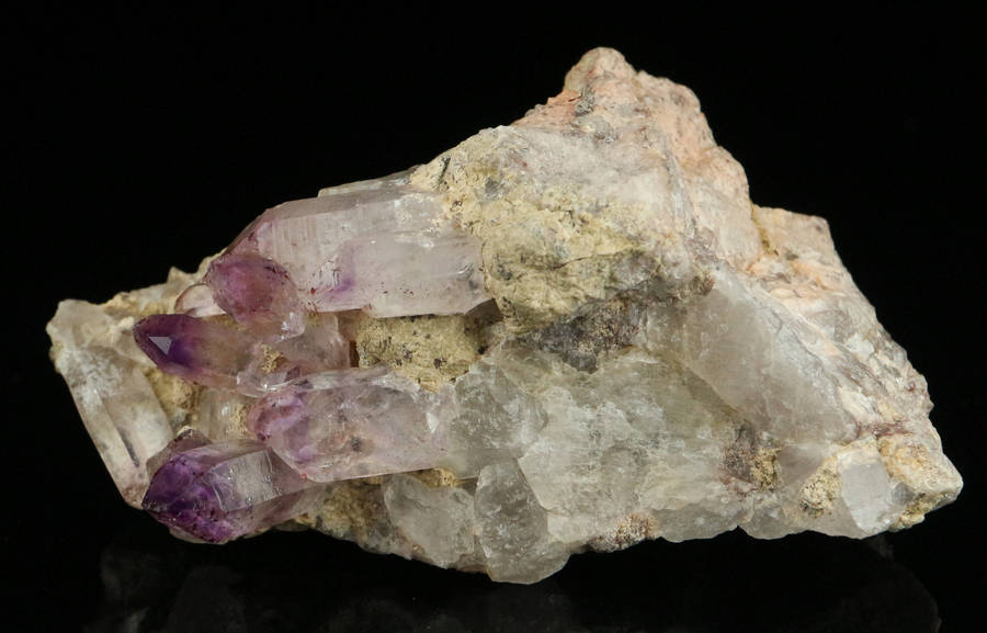 Amethyst incl Quartz on Matrix, Gobobosebberge Mnt, Namibia