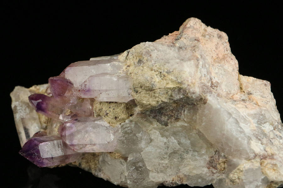 Amethyst incl Quartz on Matrix, Gobobosebberge Mnt, Namibia