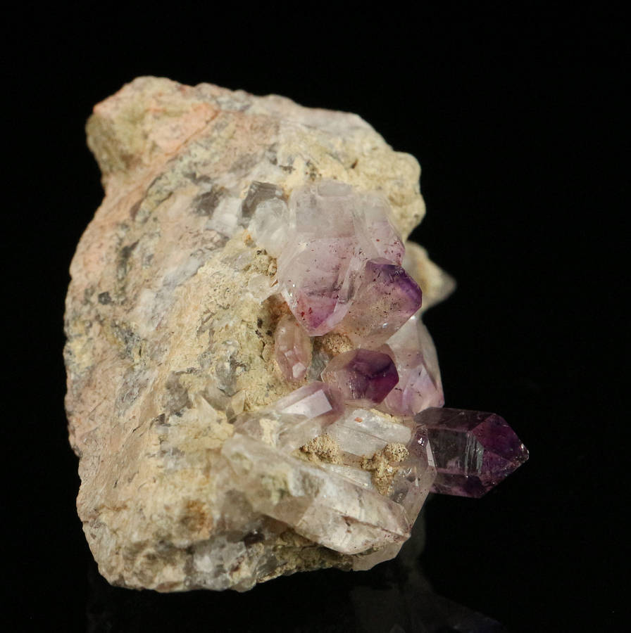 Amethyst incl Quartz on Matrix, Gobobosebberge Mnt, Namibia