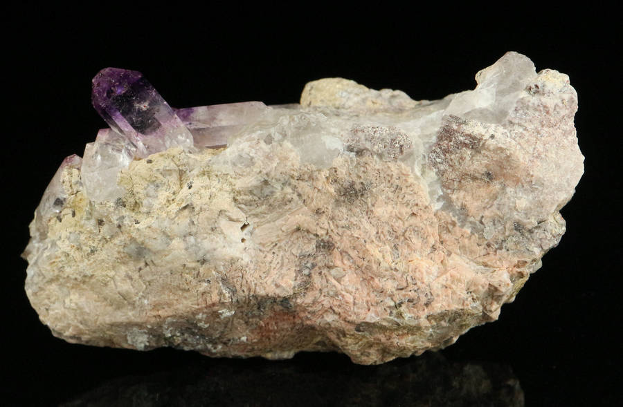 Amethyst incl Quartz on Matrix, Gobobosebberge Mnt, Namibia