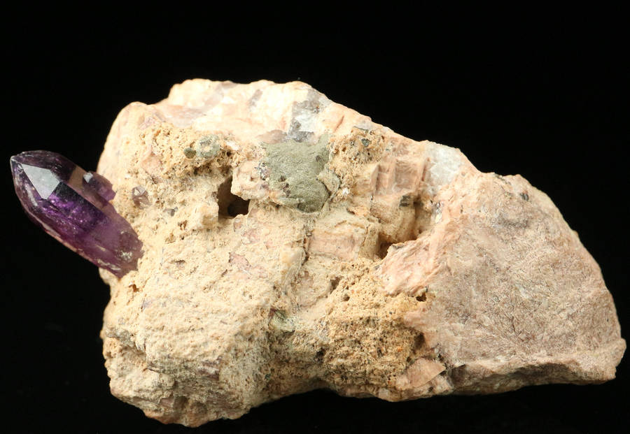 Amethyst Quartz on Matrix, Gobobosebberge Mnt, Namibia