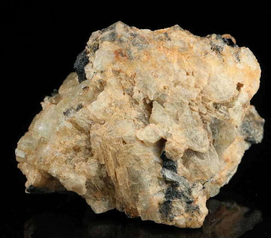 Schorl on Aquamarine, Erongo Mnt Region, Namibia