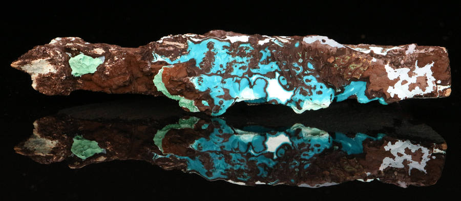 Malachite, Chrysocolla on Matrix, Skorpion Mine, Karas Region, Namibia