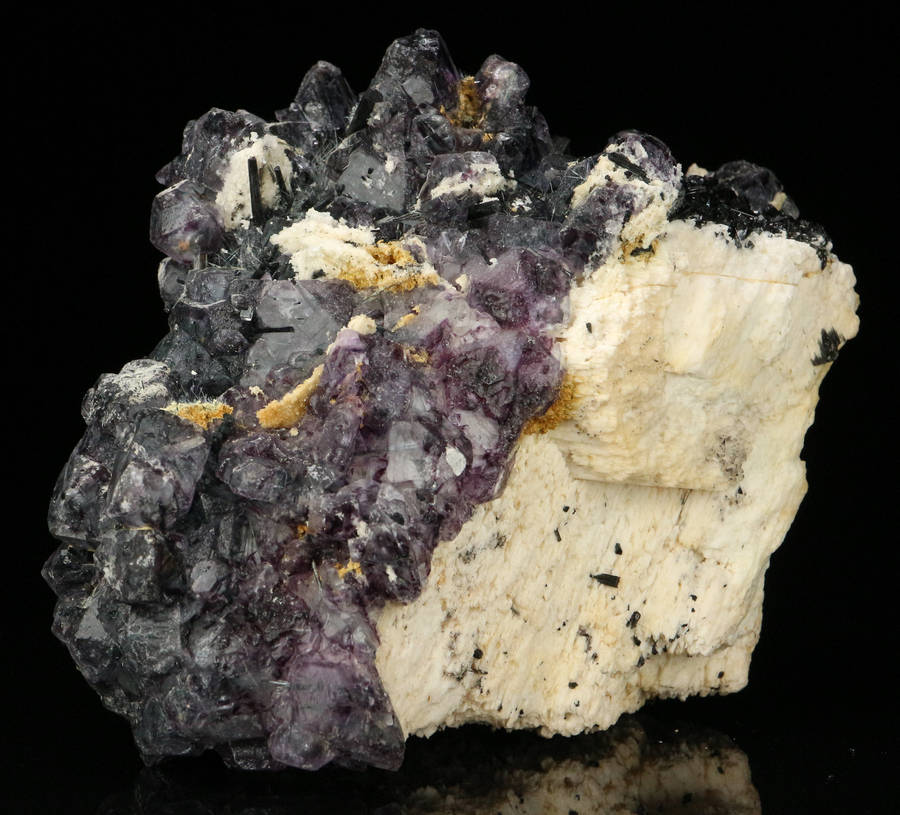 Schorl incl Fluorite on Matrix, Erongo Mnt Region, Namibia