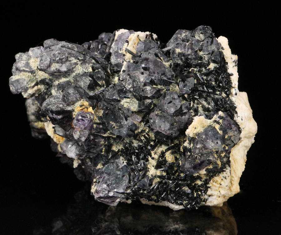 Schorl incl Fluorite on Matrix, Erongo Mnt Region, Namibia