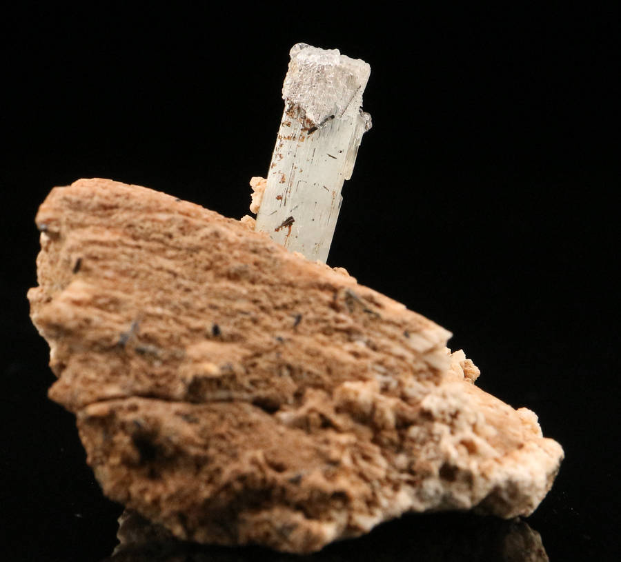 Aquamarine on Feldspar, Erongo Mnt Region, Namibia