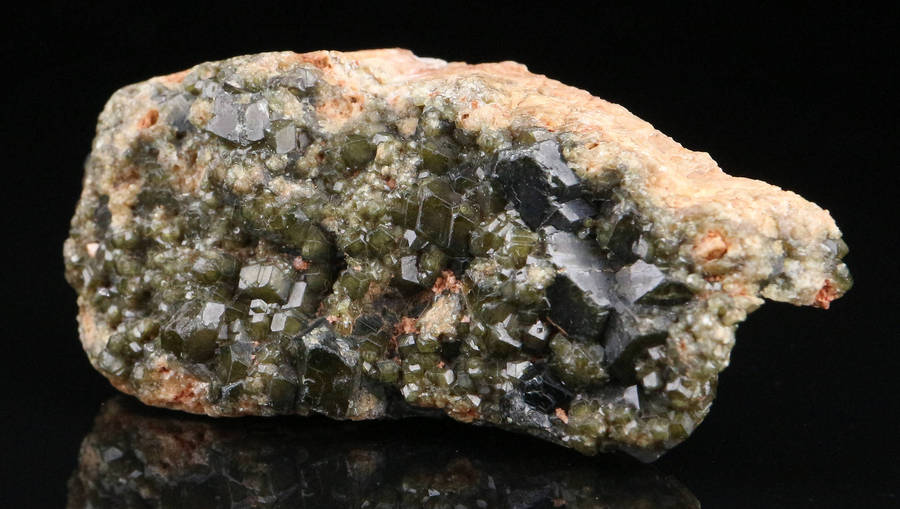 Demantoid Garnets on Matrix, Erongo Mnt Region, Namibia