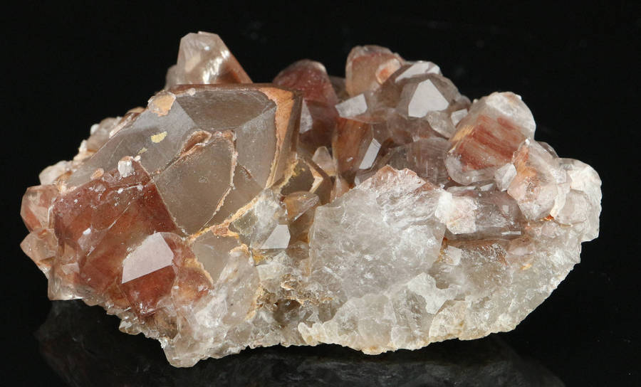 Red Hematite Smoky Quartz Cluster, Steinkopf, Northern Cape, South Africa