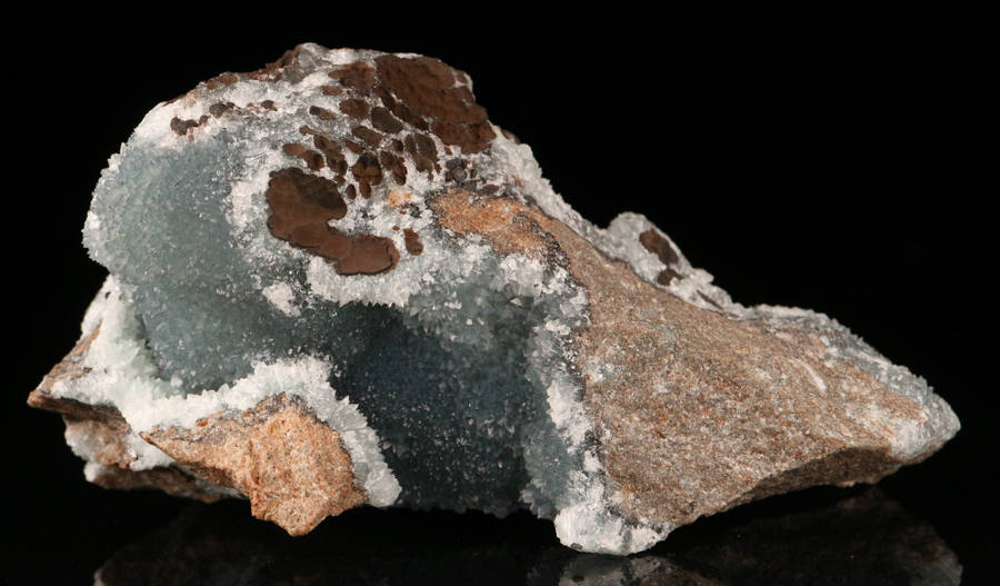 Smithsonite on Matrix, Skorpion Mine, Karas Region, Namibia