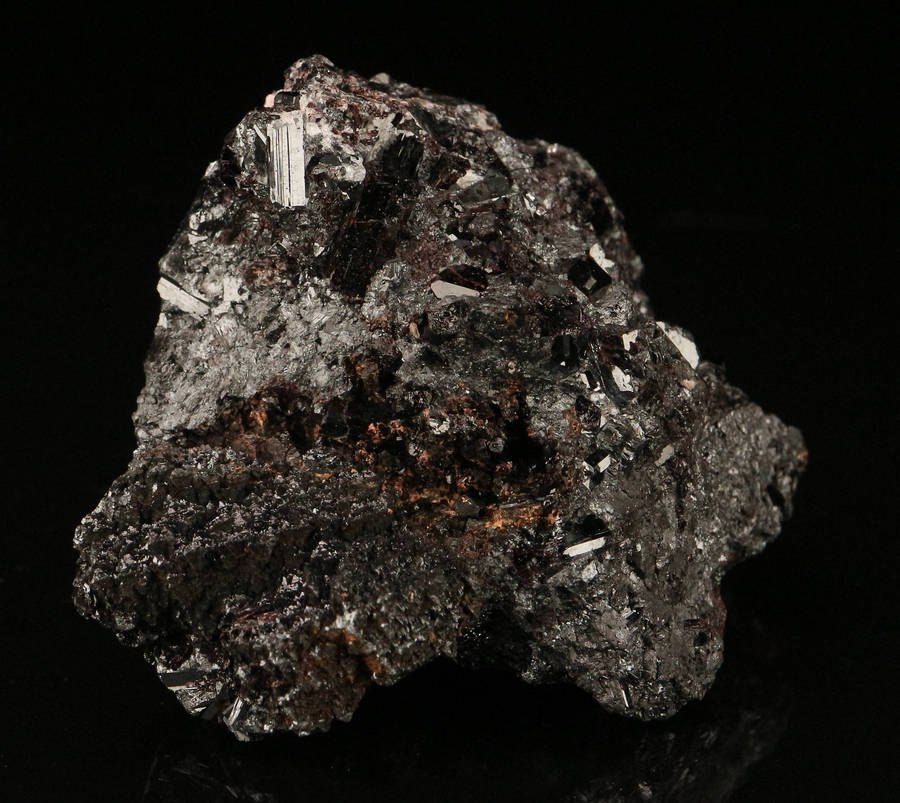 Manganvesuvianite on Matrix,"N'Chwaning II Mine, Kalahari Manganese Field, Northern Cape, South Afri