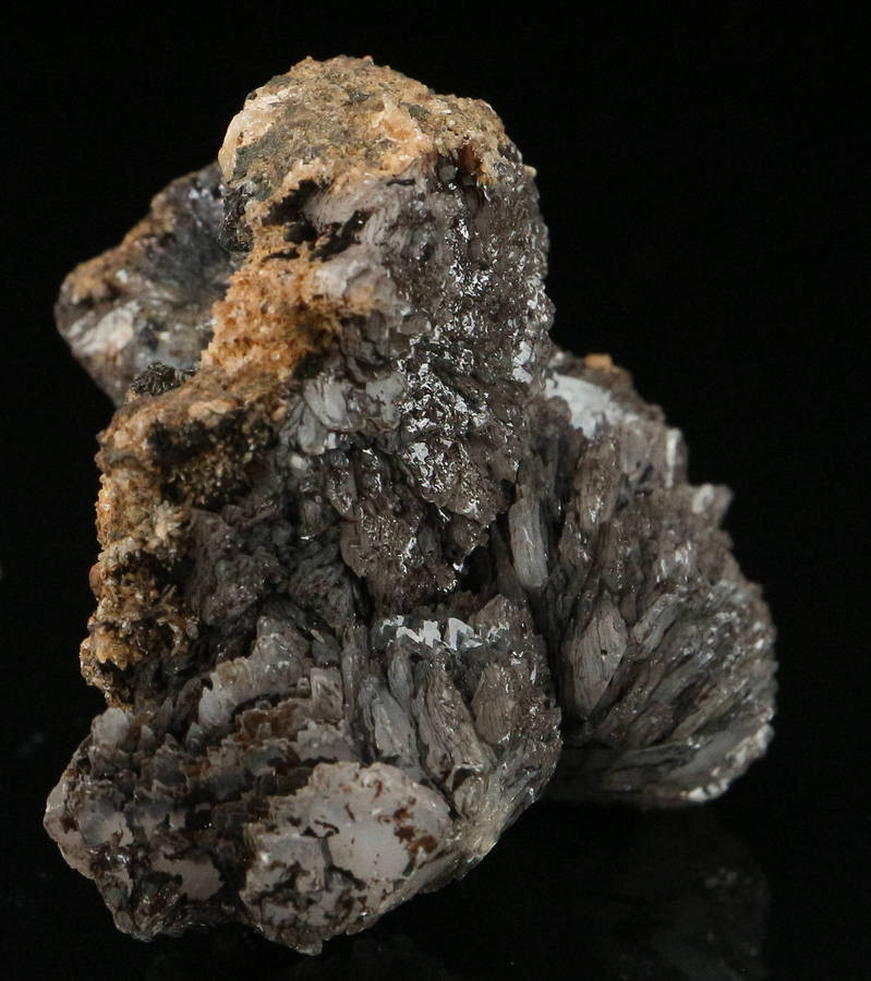 Pyrochroite on Calcite, "N'Chwaning II Mine, Kalahari Manganese Field, Northern Cape, South Africa "