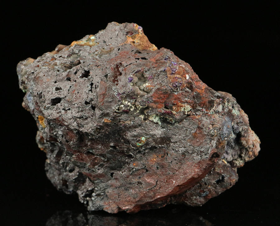 Chrysocolla on Goethite, Mashamba West Mine, DRC