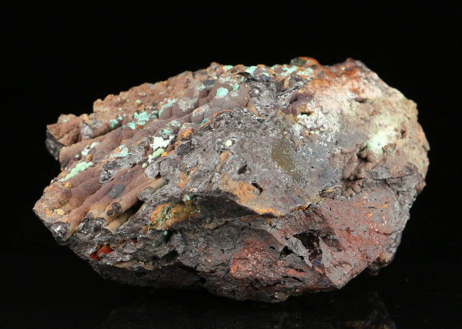 Chrysocolla on Goethite, Mashamba West Mine, DRC