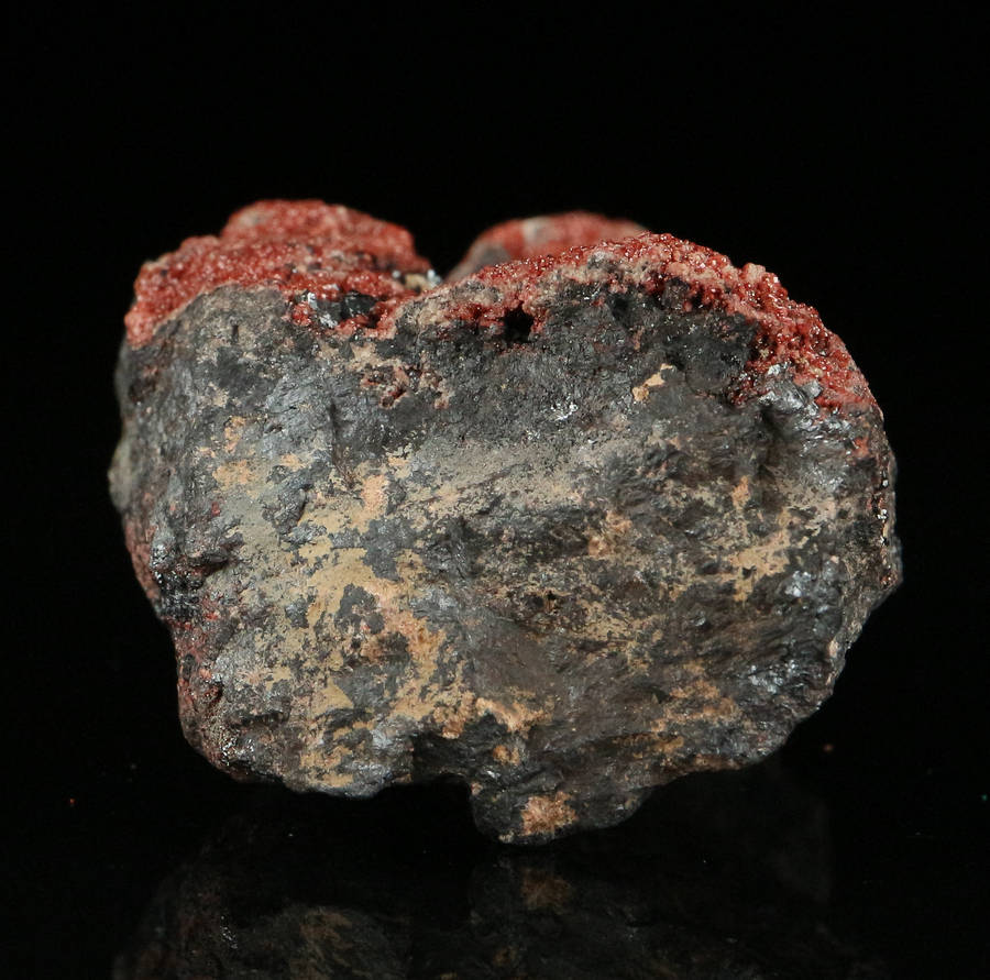 Hausmannite on Andradite,"N'Chwaning II Mine, Kalahari Manganese Field, Northern Cape, South Africa