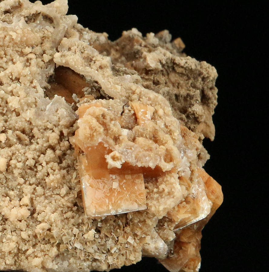 Hydroxyapophyllite on Matrix,"N'Chwaning II Mine, Kalahari Manganese Field, Northern Cape, South Afr