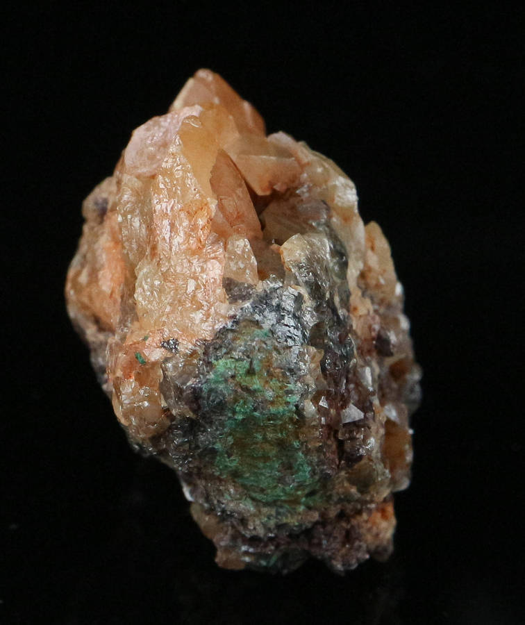 Wulfenite on Matrix, Tsumeb Mine, Namibia