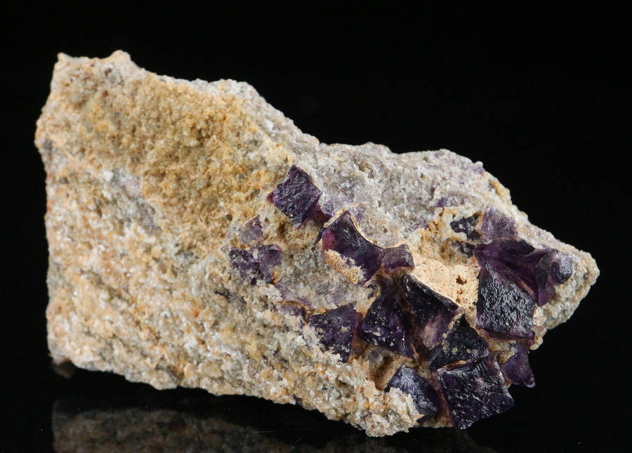 Grape Jelly Fluorite on Matrix, Damaraland, Palmwag, Erongo, Namibia