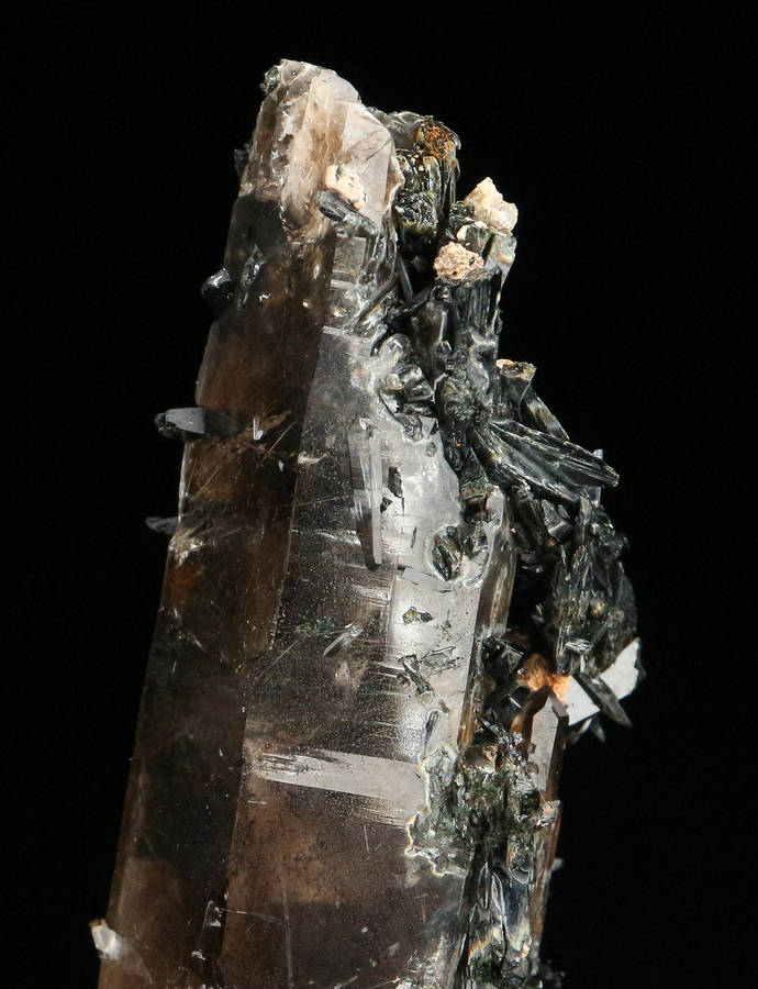 Aegirine Incl Smoky Quartz, Mount Malosa, Zomba, Southern Region, Malawi