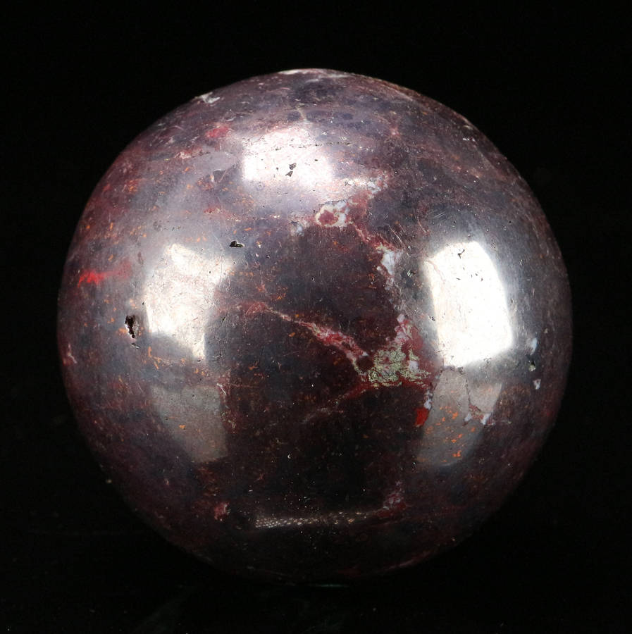 Malachite, Cuprite Polished Sphere, Mashamba West Mine, DRC