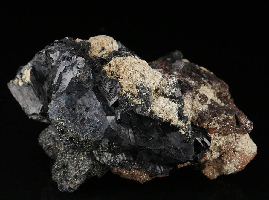 Schorl Crystal Cluster, Erongo Mnt Region, Namibia