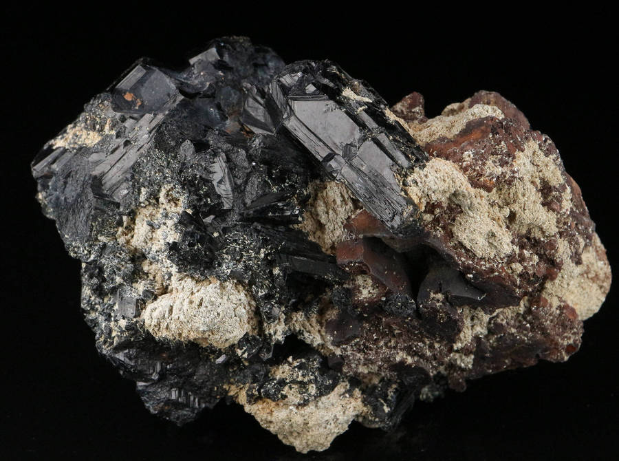 Schorl Crystal Cluster, Erongo Mnt Region, Namibia