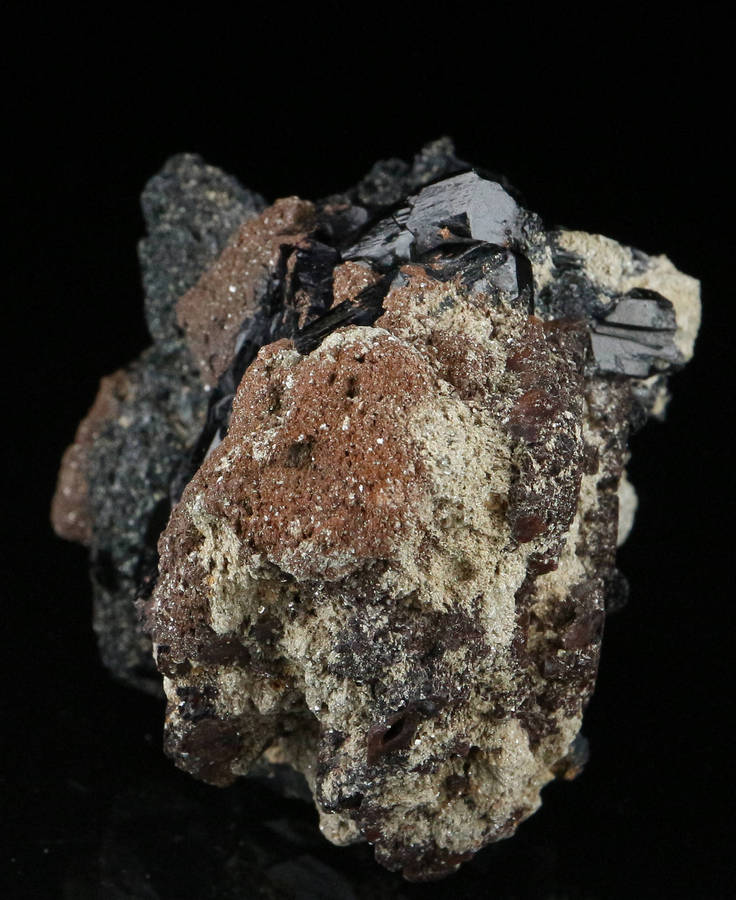 Schorl Crystal Cluster, Erongo Mnt Region, Namibia